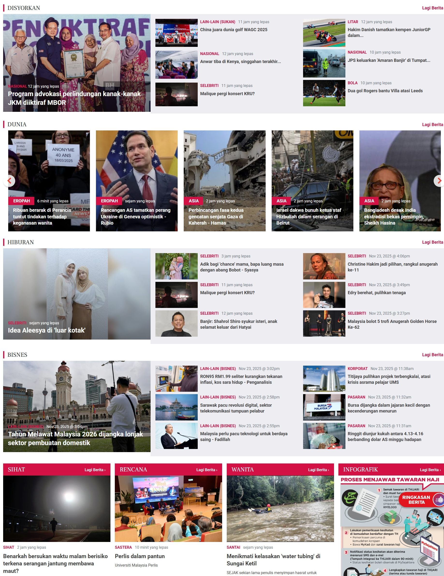 每日新闻(Berita Harian)