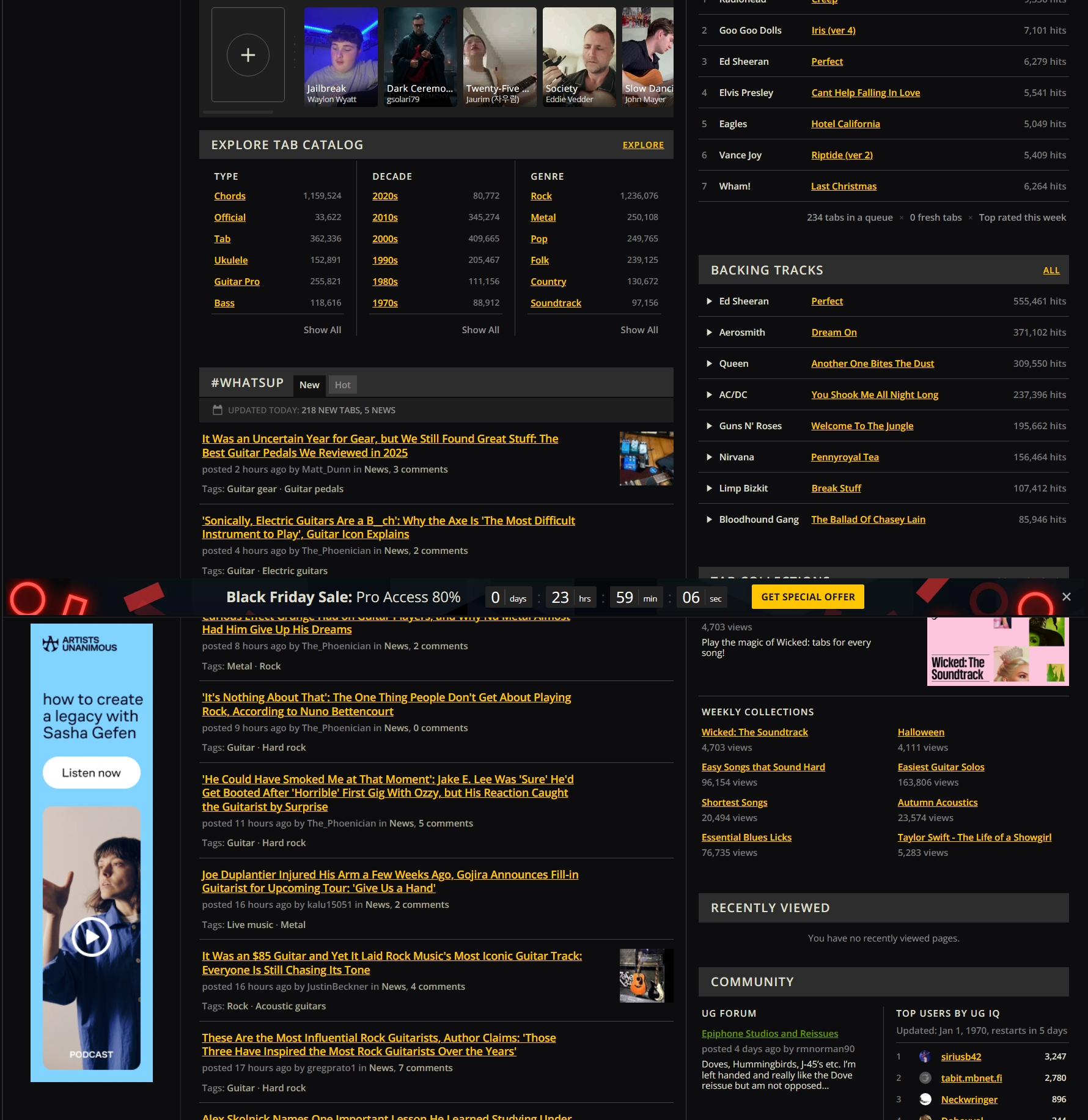 ULTIMATE GUITAR TABS