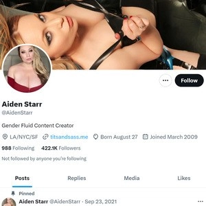 Aiden Starr的Twitter (Aiden Starr Twitter)