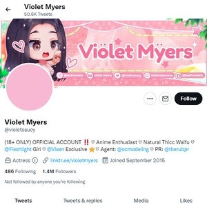 Violet Myers的Twitter (Violet Myers Twitter)