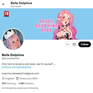 Belle Delphine 推特 (Belle Delphine Twitter)