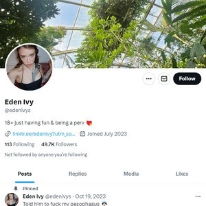 Eden Ivy的Twitter (Eden Ivy Twitter)