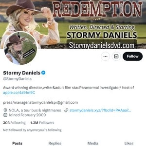 Stormy Daniels 推特 (Stormy Daniels Twitter)